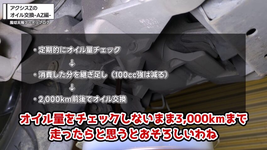 アクシスZのオイル管理